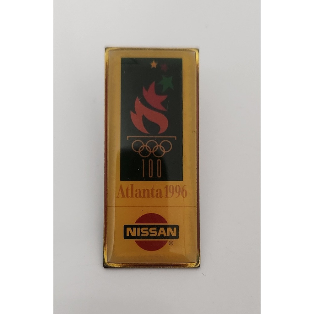 1996 Atlanta Olympics Nissan Commemorative Lapel Pin‎ 100th Anniversary Torch
